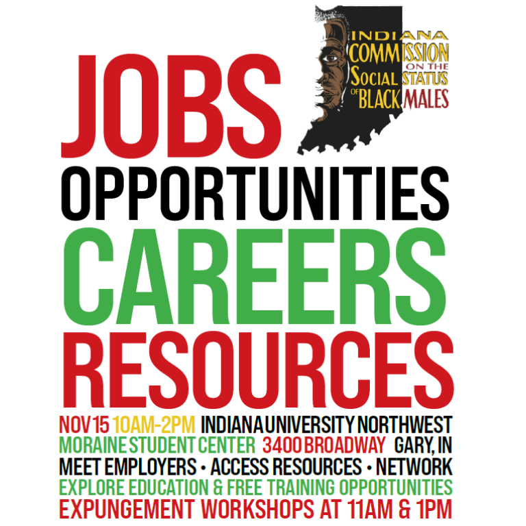 A graphic promoting a job fair.