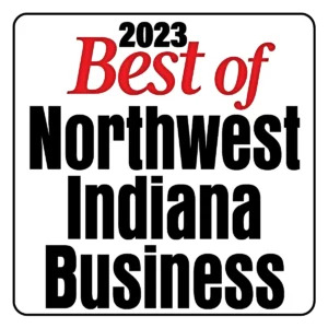 A graphic that says 2023 Best of Northwest Indiana Business.