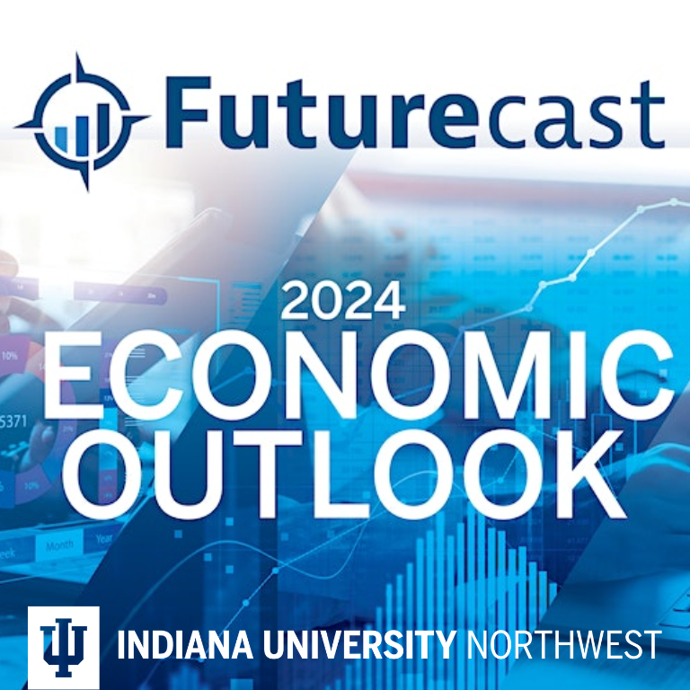 A graphic with charts that says FutureCast 2024.
